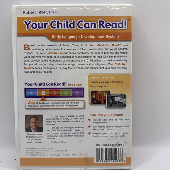Your Child Can Read Volume 2 DVD Developing Child Robert Titzer, PhD - Picture 2 of 4